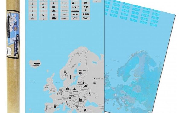 Stírací mapa Evropy – kterou si vybrat? Podrobné porovnání, speciální verze